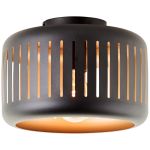 Brilliant Tyas Deckenleuchte Metall Schwarz Gold | 270mm - Geeignet für 1x E27