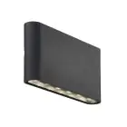 Nordlux Kniver Wandleuchte Aluminium Schwarz 8.5W 285lm - 830 Warmweiß